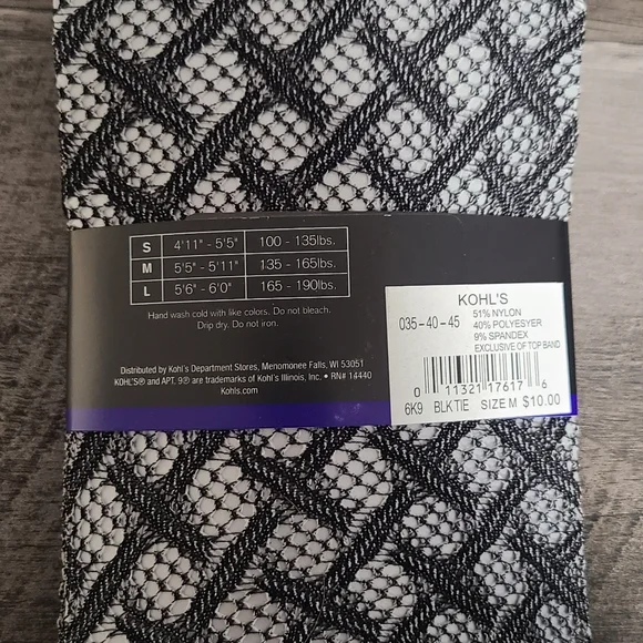 2 Pair of Fishnet Tights Apt. 9 & Forever 21 NWT - Picture 3 of 5